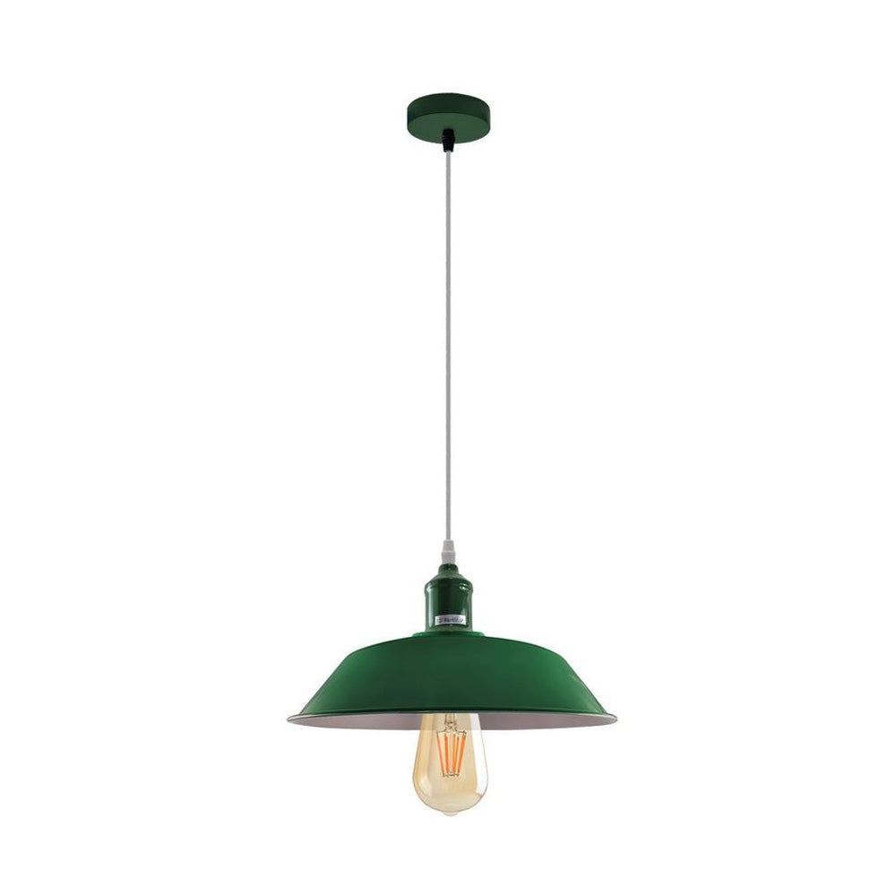 Green Bowl Industrial Retro Pendant Light