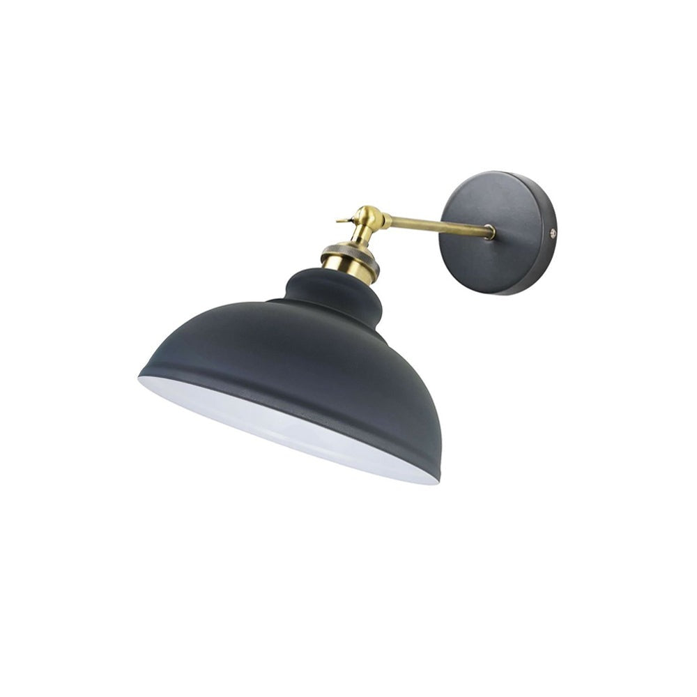 Grey Dome Vintage Wall Light