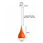 Orange Modern Teardrop Pendant Light