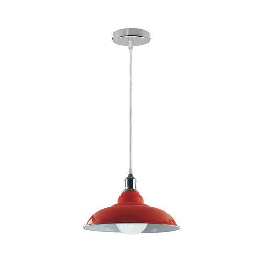 Orange Bowl Retro Ceiling Light