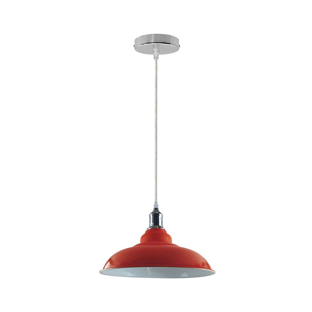 Orange Bowl Retro Ceiling Light