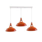 Barn Industrial Style 3 Light Pendant in 8 Colours