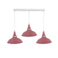 Barn Industrial Style 3 Light Pendant in 8 Colours