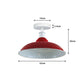 Red Bowl Retro Ceiling Light - Flush Mounted