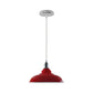 Red Bowl Retro Ceiling Light