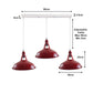 Red Barn Industrial Style 3 Light Pendant