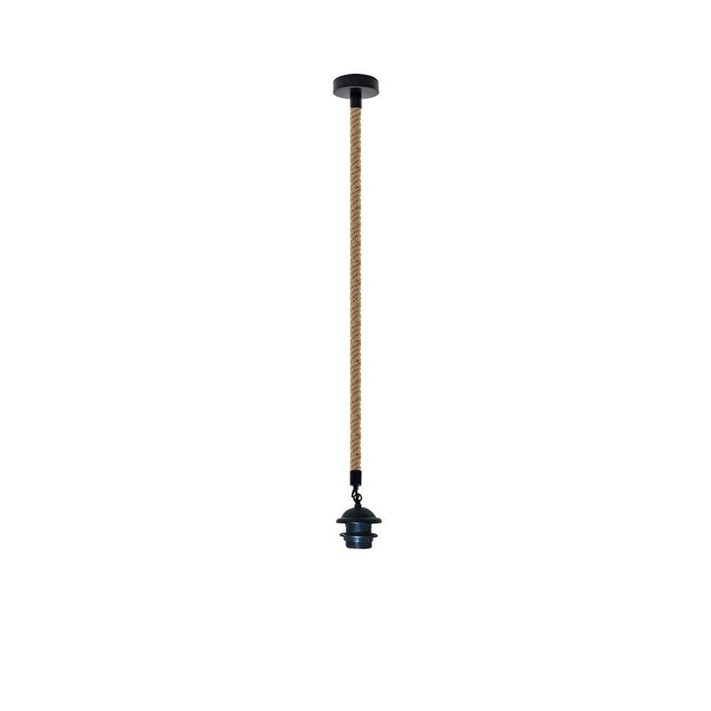 Rope Pendant Light Fitting – Industrial Rope Ceiling Light – Home ...