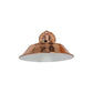 Rose Gold Bowl (White Inner) Retro Adjustable Wall Light - Without Bulb