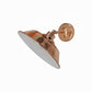 Rose Gold Bowl (White Inner) Retro Adjustable Wall Light - Without Bulb