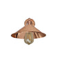 Rose Gold Cone Retro Adjustable Wall Light - With Bulb