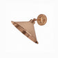 Rose Gold Cone Retro Adjustable Wall Light - Without Bulb