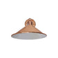 Rose Gold Cone (White Inner) Retro Adjustable Wall Light - Without Bulb