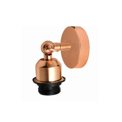 Rose Gold Industrial Adjustable Wall Light - Without Bulb