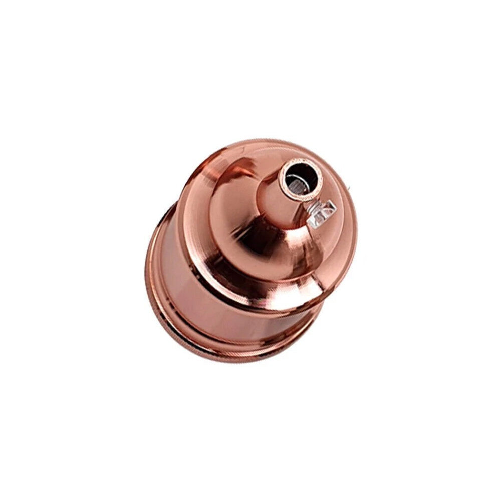 Rose Gold E27 Vintage Metal Pendant Lamp Holder with Bubble Shaped Top - Edison Screw Bulb Holder