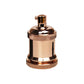 Rose Gold E27 Vintage Metal Pendant Lamp Holder - Decorative Bulb Holder