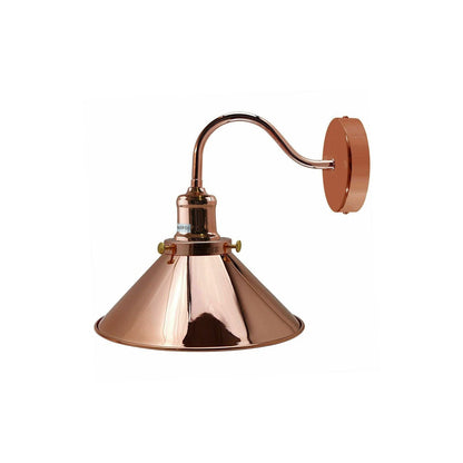 Rose Gold Retro Swan Neck Wall Light