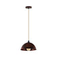 Rustic Red Small Dome Pendant Light