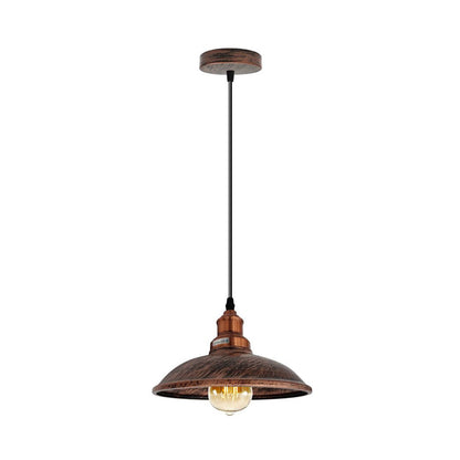 Rustic Red Vintage Industrial Ceiling Pendant Light