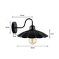 Black Umbrella Swan Neck Wall Light