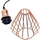 Rose Gold Diamond Cage Pendant Ceiling Light