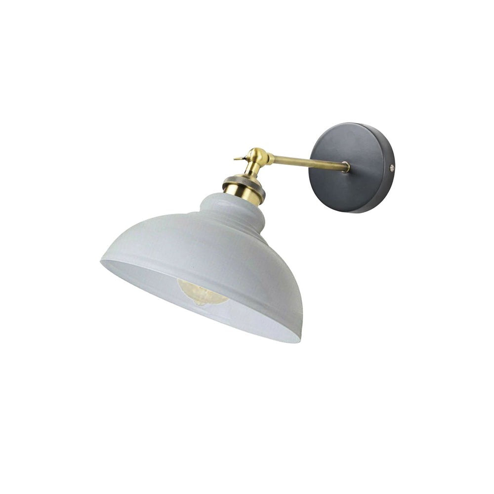 White Dome Vintage Wall Light