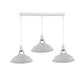 Barn Industrial Style 3 Light Pendant in 8 Colours