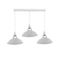 White Barn Industrial Style 3 Light Pendant