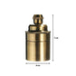 Yellow Brass E27 Vintage Style Metal Pendant Lamp Holder - Edison Screw Bulb Holder