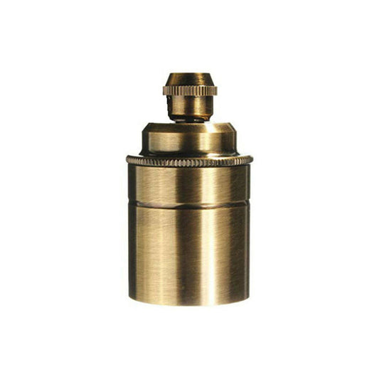 Yellow Brass E27 Vintage Style Metal Pendant Lamp Holder - Edison Screw Bulb Holder