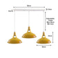 Yellow Barn Industrial Style 3 Light Pendant