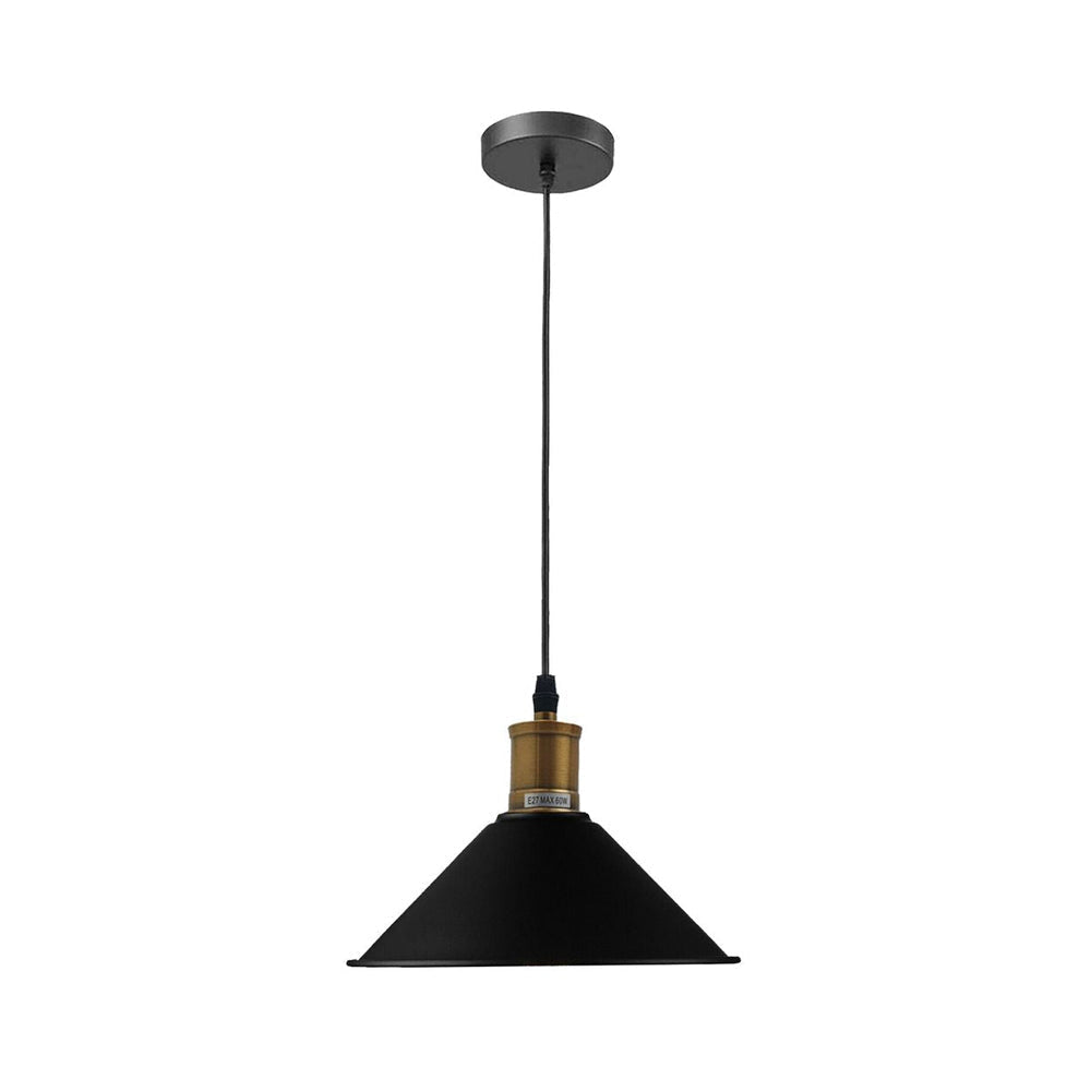 Black Cone Industrial Style Light