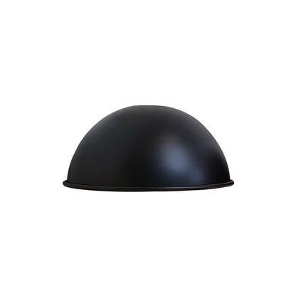 Black (White Inner) Dome Vintage Style Light Shade - Small