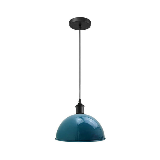 Blue Dome Pendant Light