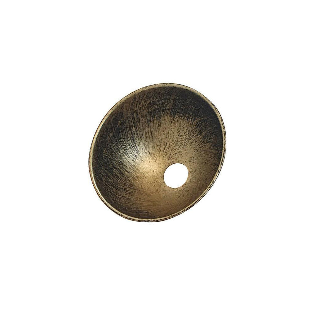 Brushed Brass Dome Vintage Style Light Shade - Small