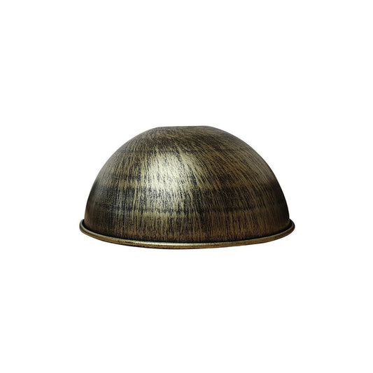 Brushed Brass Dome Vintage Style Light Shade - Small