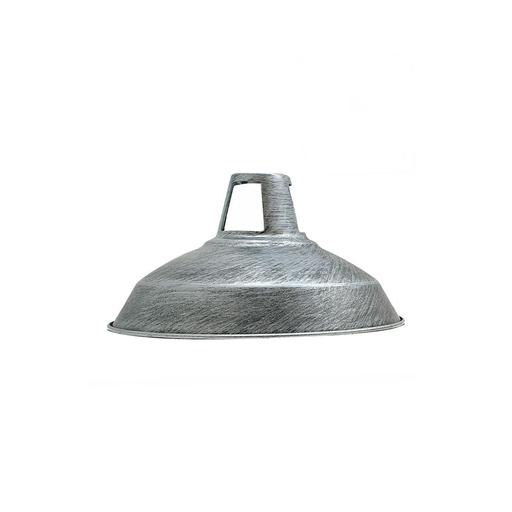 Brushed Silver Barn Industrial Light Shade