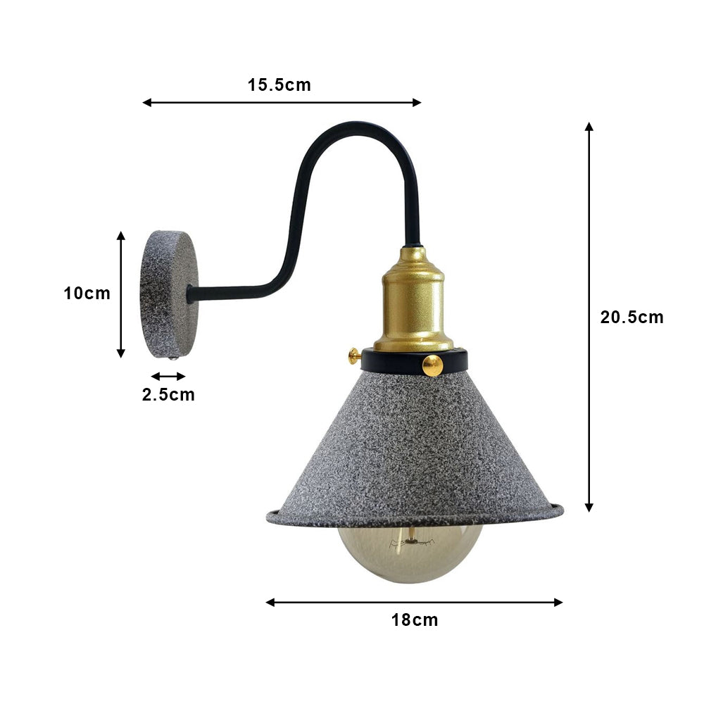 Cone Vintage Industrial Wall Light