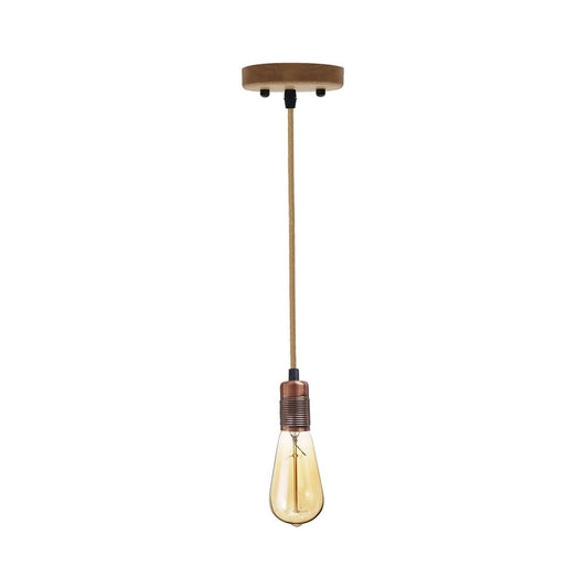 Copper Vintage Hemp Pendant Light