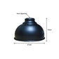 Black Dome Vintage Light Shade - Small