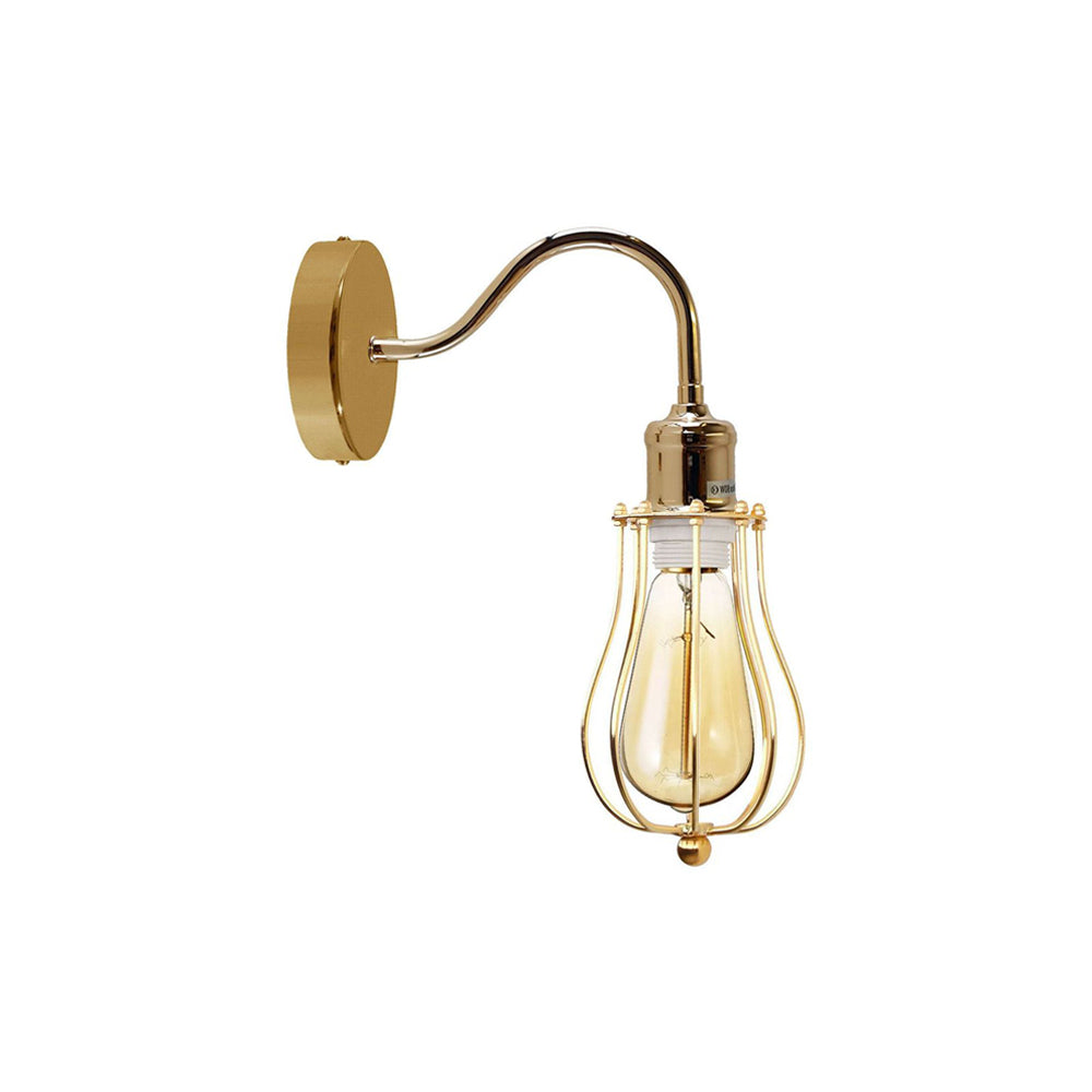 French Gold Cage Wall Light