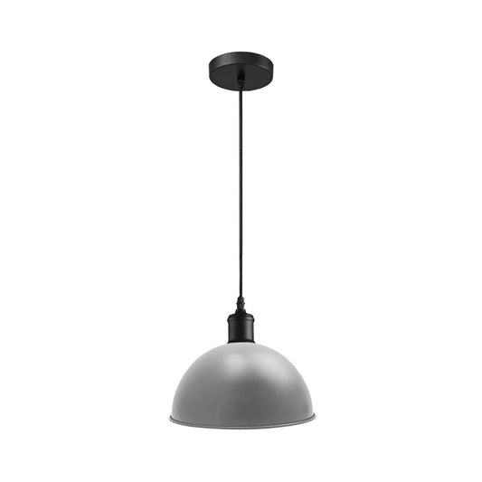 Grey Dome Pendant Light