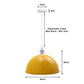 Yellow Dome Pendant Light - Large