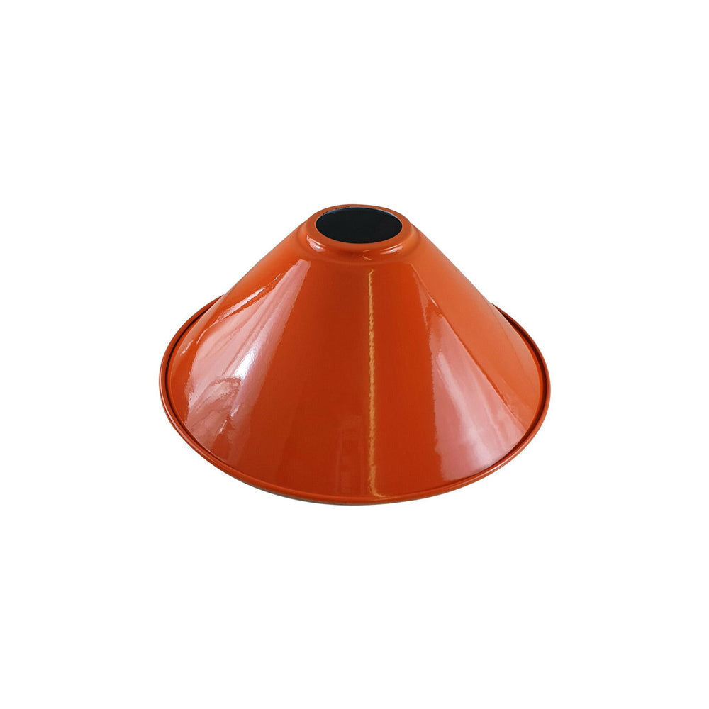 Orange Cone Industrial Style Light Shade