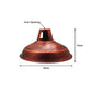 Brushed Copper Barn Industrial Light Shade