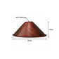 Brushed Copper Cone Vintage Style Light Shade