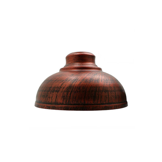 Rustic Red Dome Vintage Light Shade