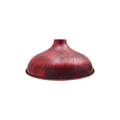 Rustic Red Bowl Vintage Industrial Light Shade