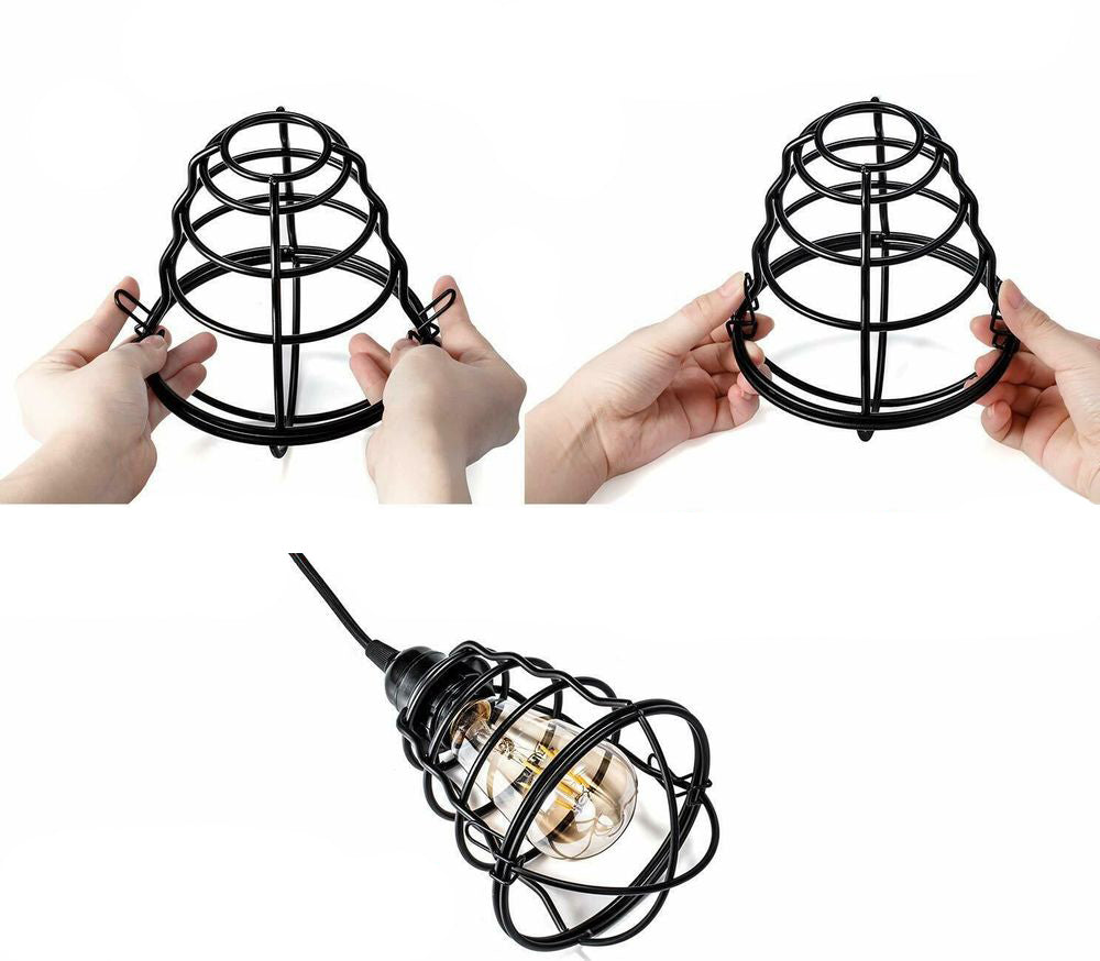 Black Cage Pendant Light