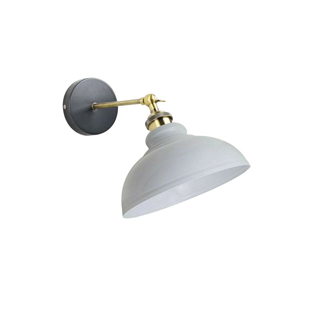 White Dome Vintage Wall Light
